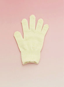 [009] 綿のびのび手袋 生成 幼児用