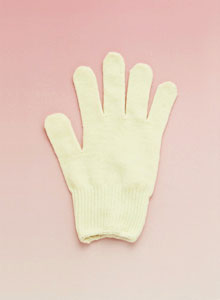 [016] 綿のびのび手袋 生成 子供・婦人用