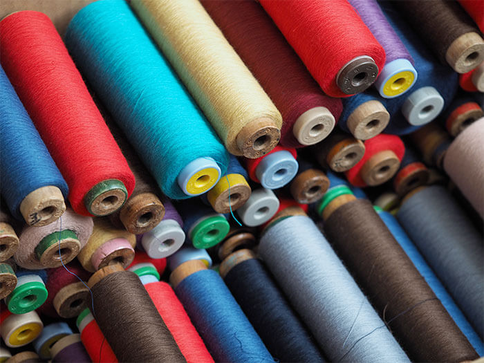 木綿織物の残糸